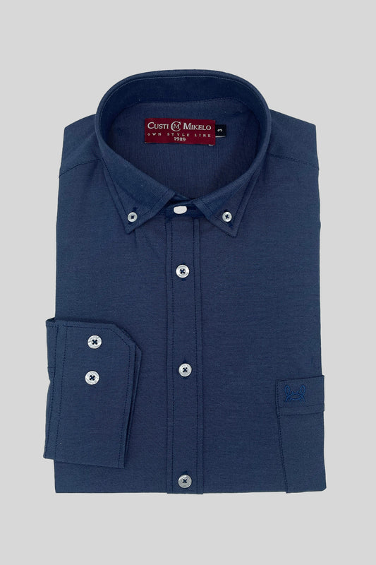 Camisa Bolsillo Azul Marino | Peñiscola