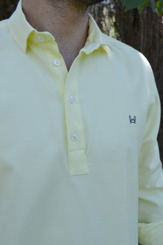 Polera Lisa Oxford Amarilla