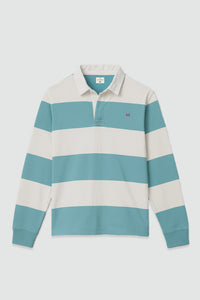 Polo Rugby |  Turquesa & Crema