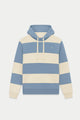 Sudadera Capucha Raya Celeste