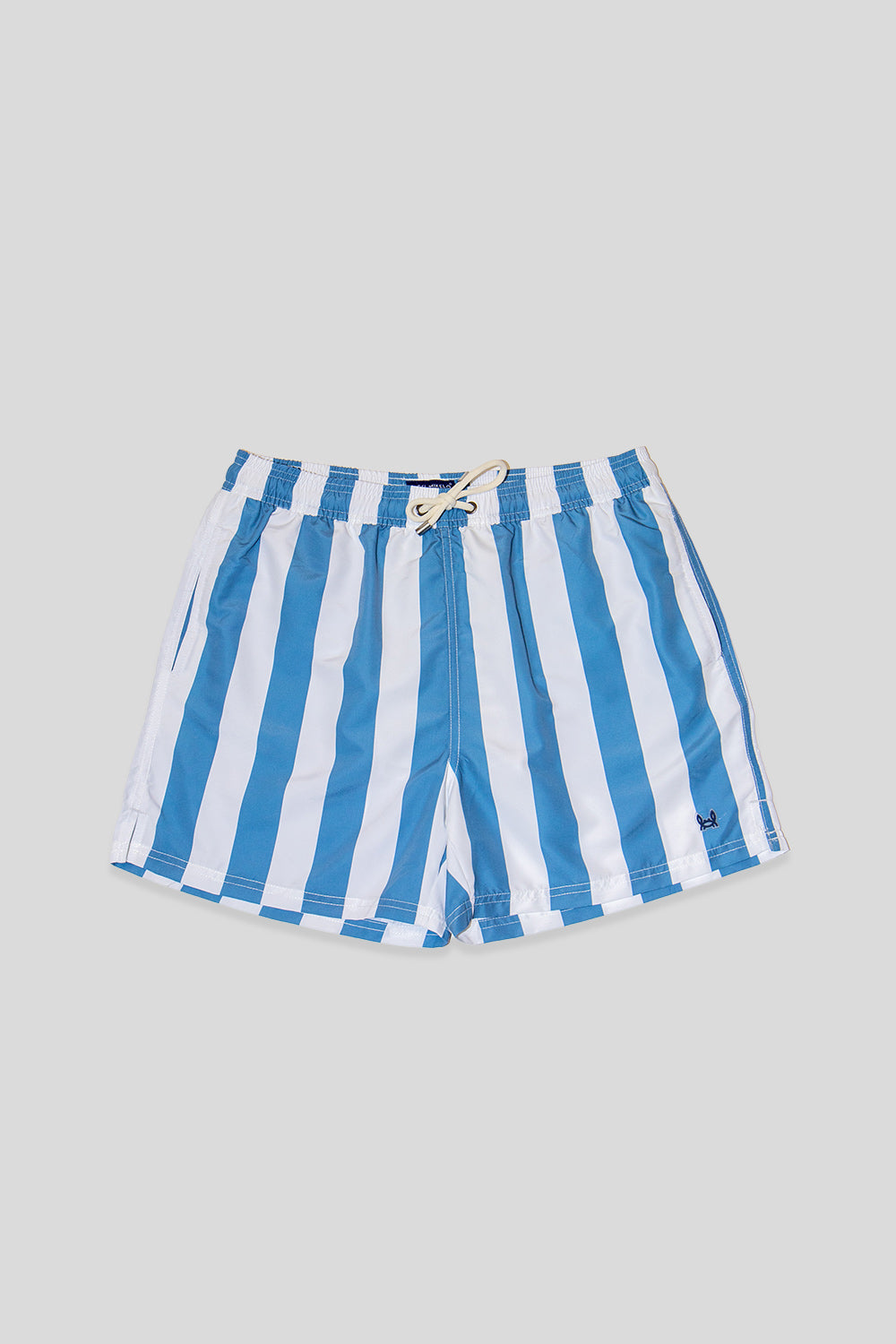 Bañador Estampado Raya Retro Azul