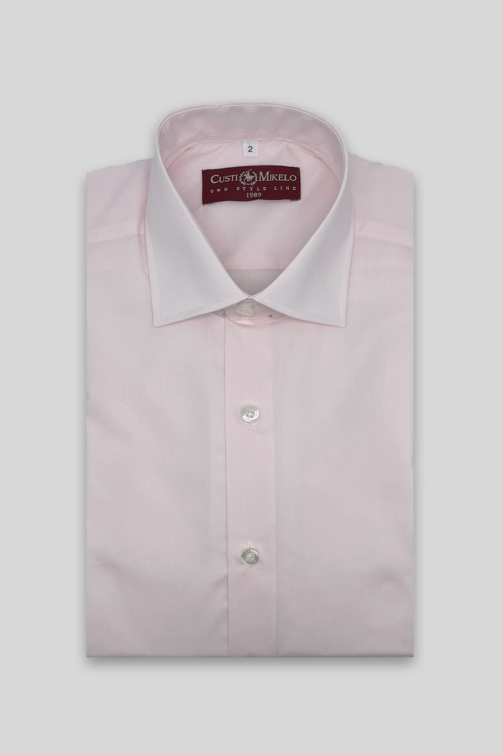 Camisa vestir rosa palo