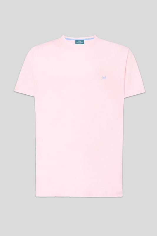 Camiseta básica rosa palo