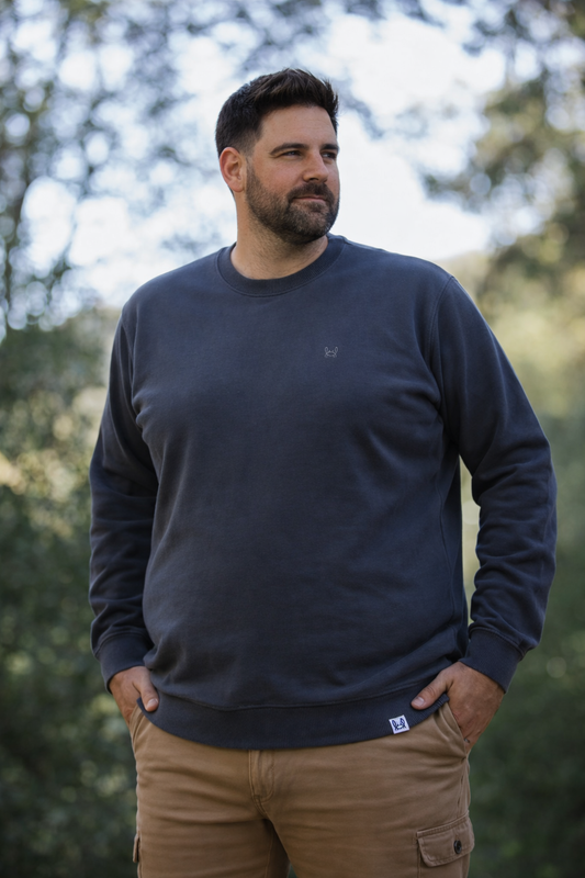 Sudadera Tacto Melocotón | Gris Ceniza
