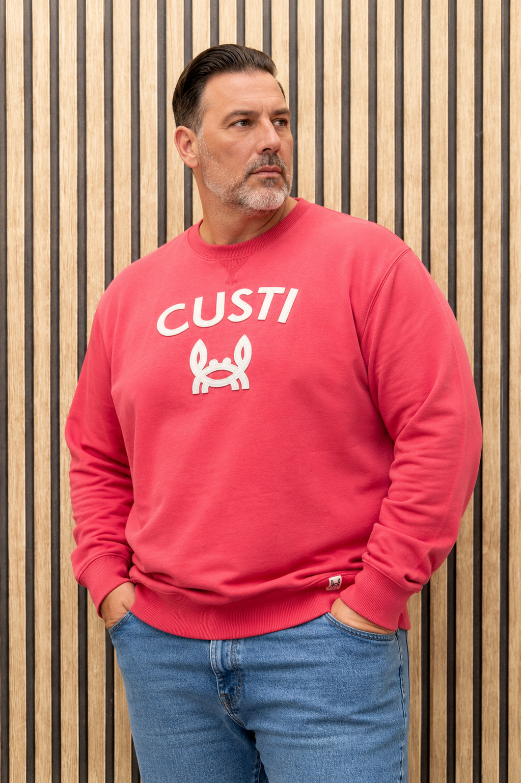Sudadera Custi Cangrejito Burdeos