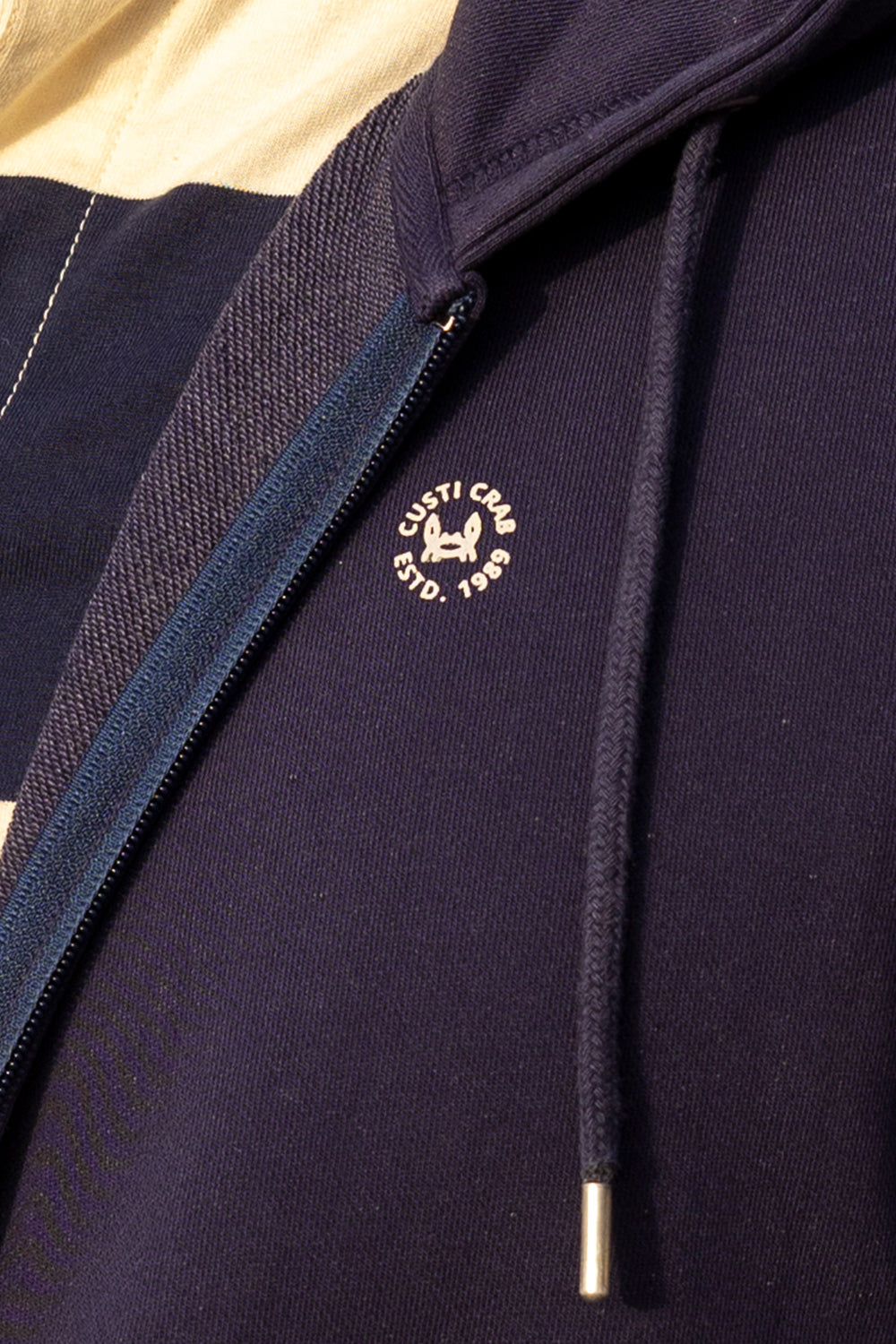 Sudadera Lavada Cremallera Marino | Florencia