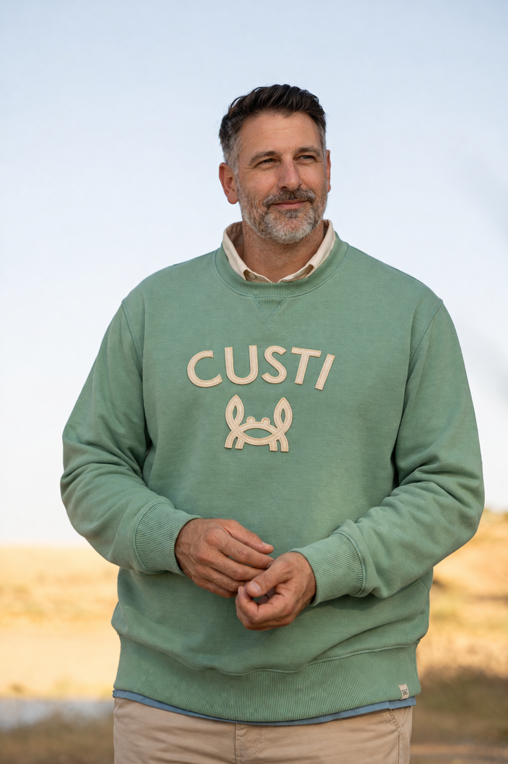 Sudadera Custi Cangrejito Verde