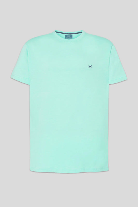 Camiseta básica verde mar
