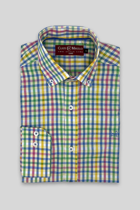 Camisa Cuadro Multicolor | Vigo
