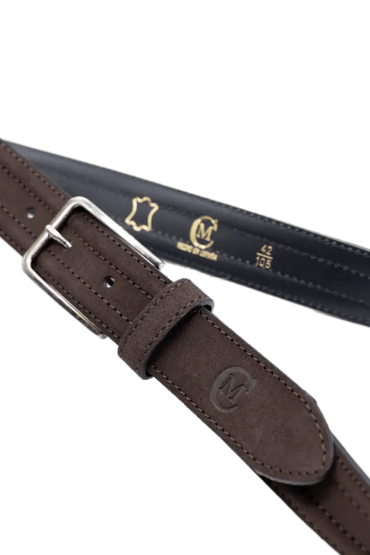 Cinturón piel marrón