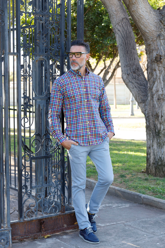 Camisa Cuadro Multicolor| Albacete