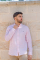 Camisa Lino Rayas Rosa | Gijón