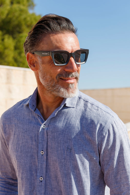 Camisa Lino Gris | Ibiza