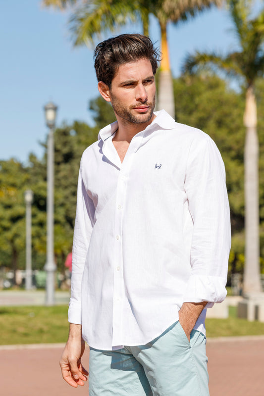Camisa Lino Blanco | Ibiza