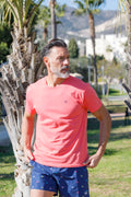 Camiseta Básica Manga Corta Coral