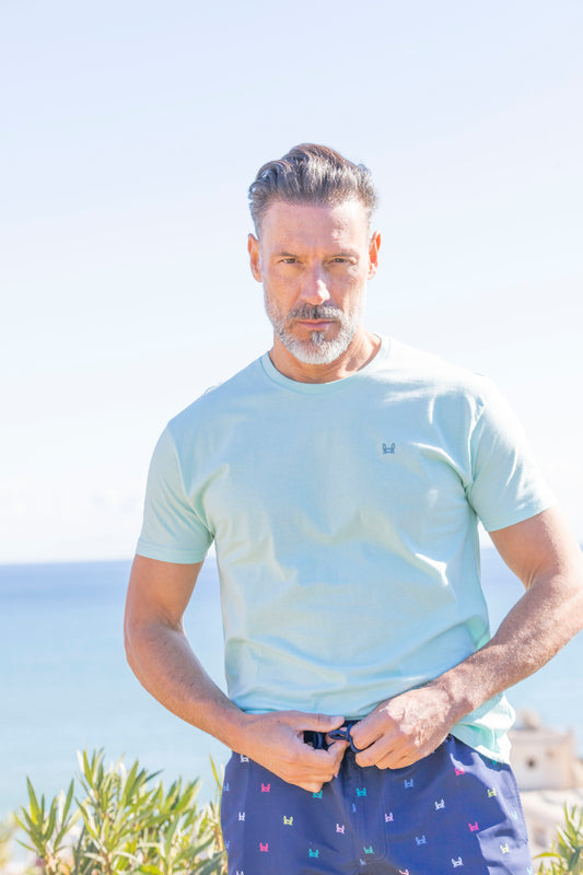 Camiseta Básica Verde Mar