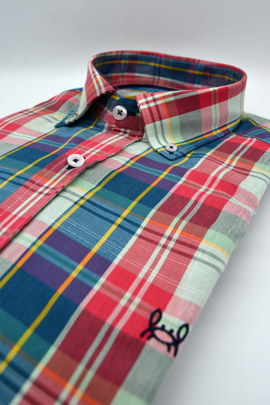 Camisa Cuadro Coral | Badajoz