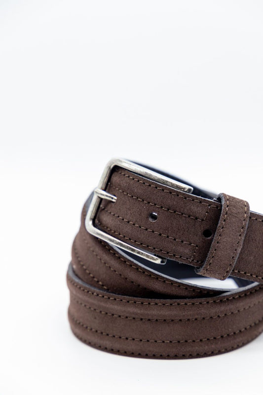 Cinturón piel marrón
