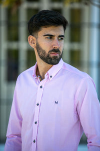 Camisa Cuadro Vichy Rosa